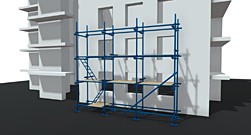 Хомутовые строительные леса ЛХ-60 площадь 50 м² Хомутовые строительные леса ЛХ-60 площадь 50 м²