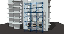 Хомутовые строительные леса ЛХ-60 площадь 100 м² Хомутовые строительные леса ЛХ-60 площадь 100 м²