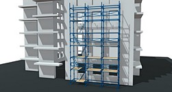 Штыревые строительные леса ЛШ-50 площадь 100 м² Штыревые строительные леса ЛШ-50 площадь 100 м²